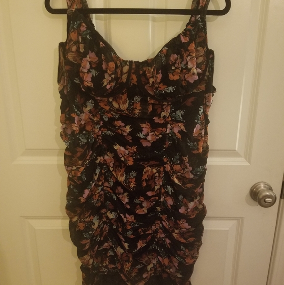 Torrid Floral mesh drawstring chemise - Picture 3 of 4